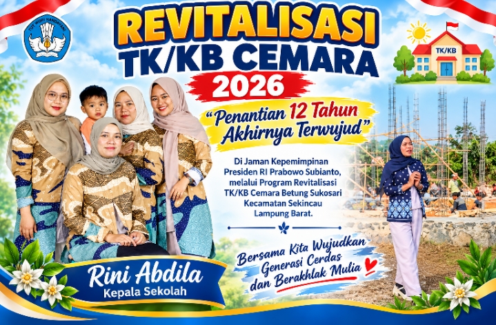 Terima Kasih, Pak Prabowo!” Rini Abdila S.Pd: Penantian 12 Tahun TK/KB Cemara Betung Akhirnya Terjawab
